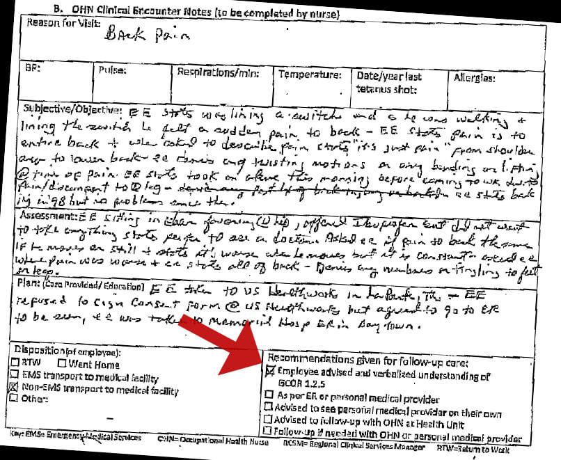 Railroad Nurse Form